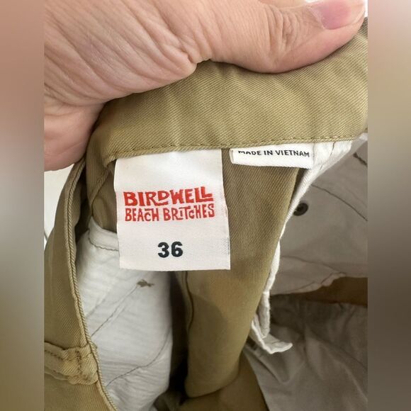 NWT Birdwell Beach Britches Tan Pants Men Drawstring Sz 36 - Picture 5 of 7